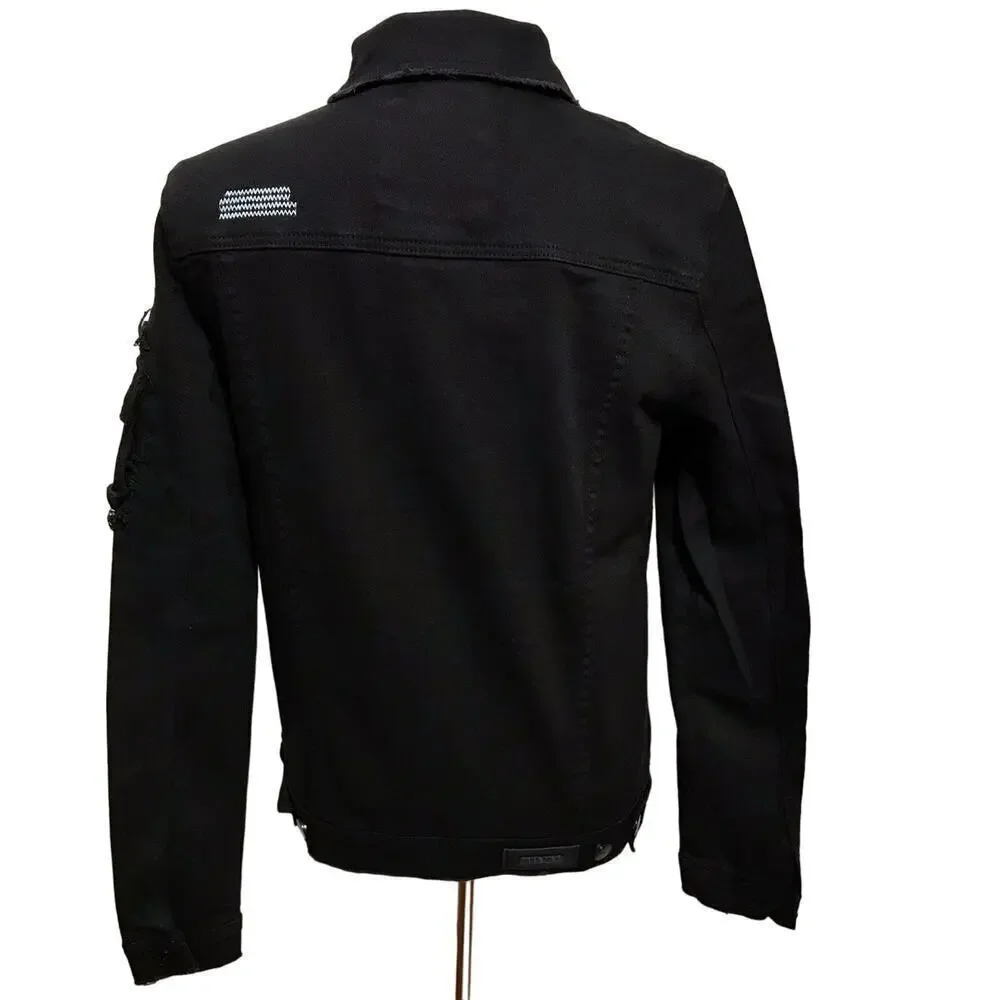 Preme NWOT Black Wash Jean Jacket Men M
